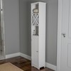 Hastings Home Hastings Home Bathroom Linen Cabinet - White 478985HIA